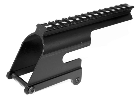 Winchester 1500 12 gauge saddle mount picatinny rail adapter aluminum black. - TRINITY SUPPLY INC