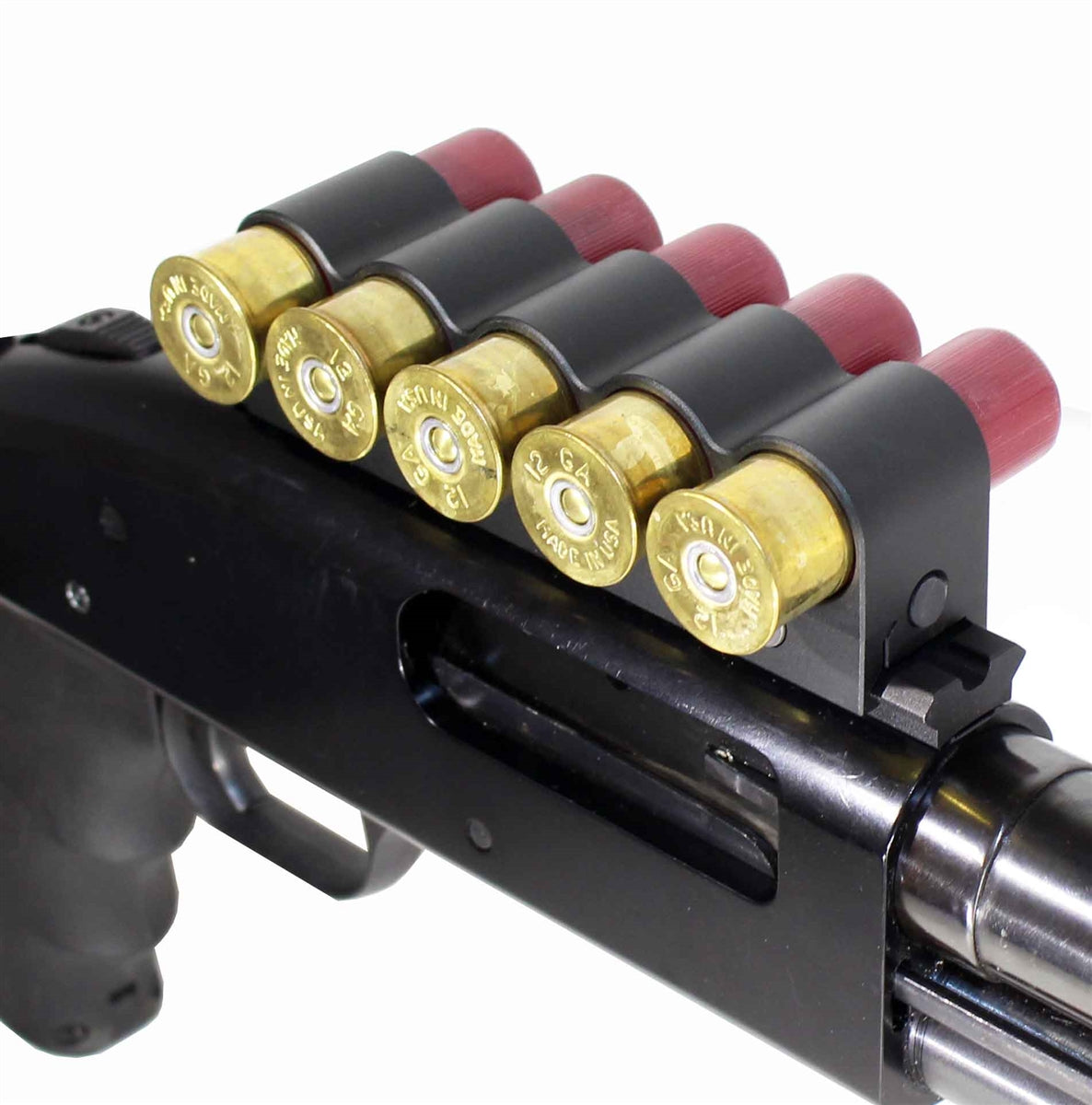 Trinity Tactical Aluminum Shell Holder With Base Mount For Mossberg 500 12 Gauge Pump.