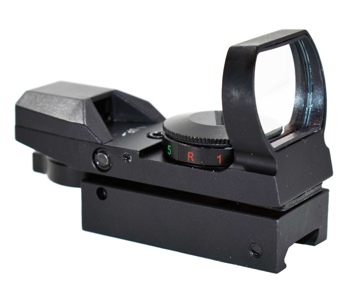 Trinity Reflex Sight Red Green Reticles With Saddle Mount Picatinny Rail Adapter Compatible With Remington 870 12 Gauge Pump.