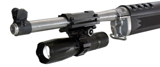 Trinity 1200 Lumen hunting Flashlight with mount For Winchester Wildcat tactical hunting.