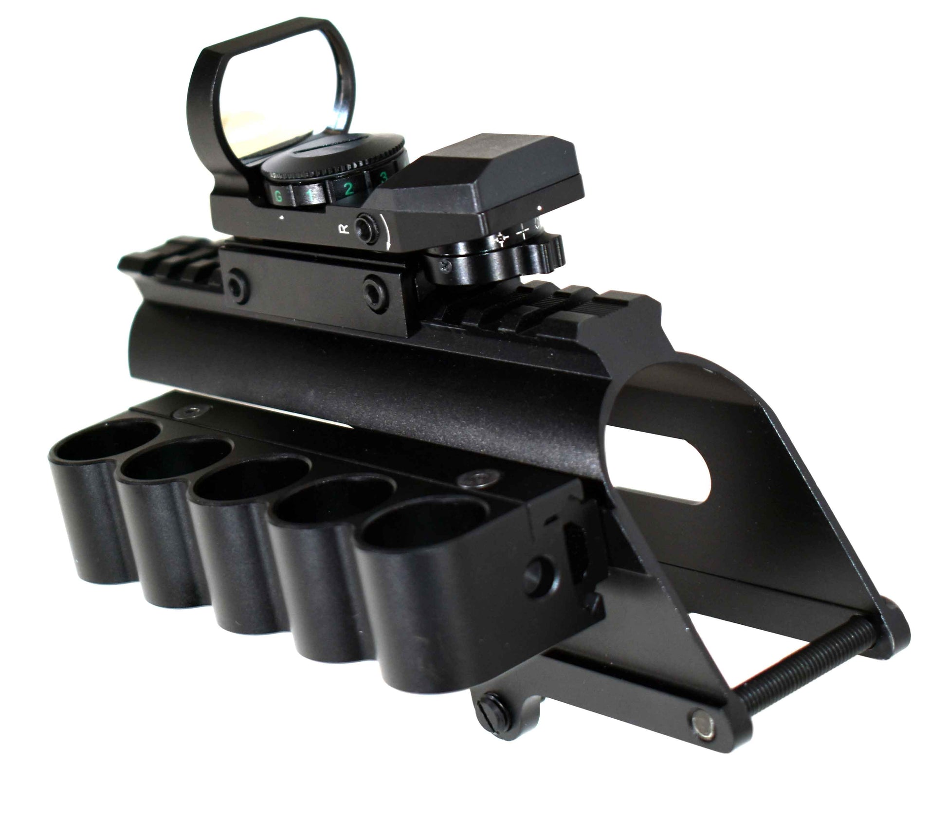 tactical shell holder and sight combo for savage 320 model.