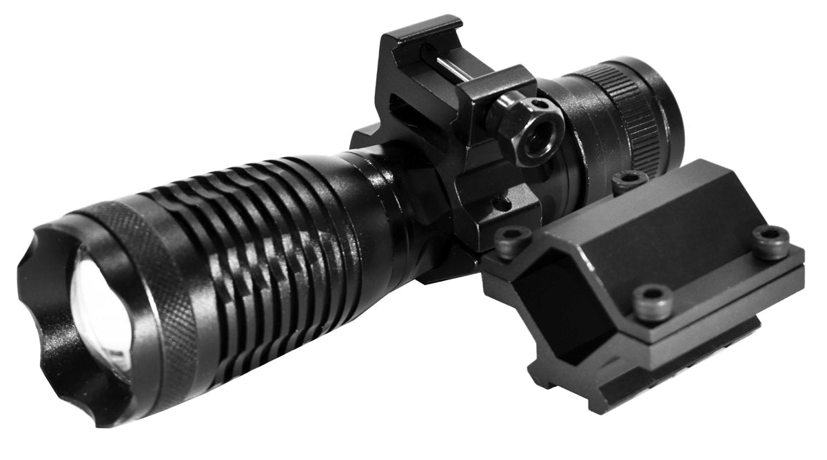 Tactical 1500 Lumen Flashlight With Mount Compatible With Escort WS-Guard 12 gauge Pump.