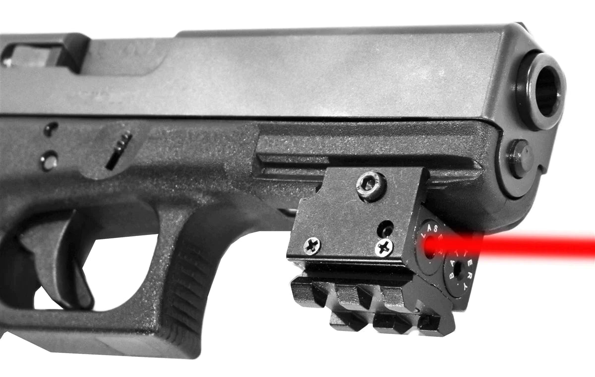 smith and wesson handgun red laser.