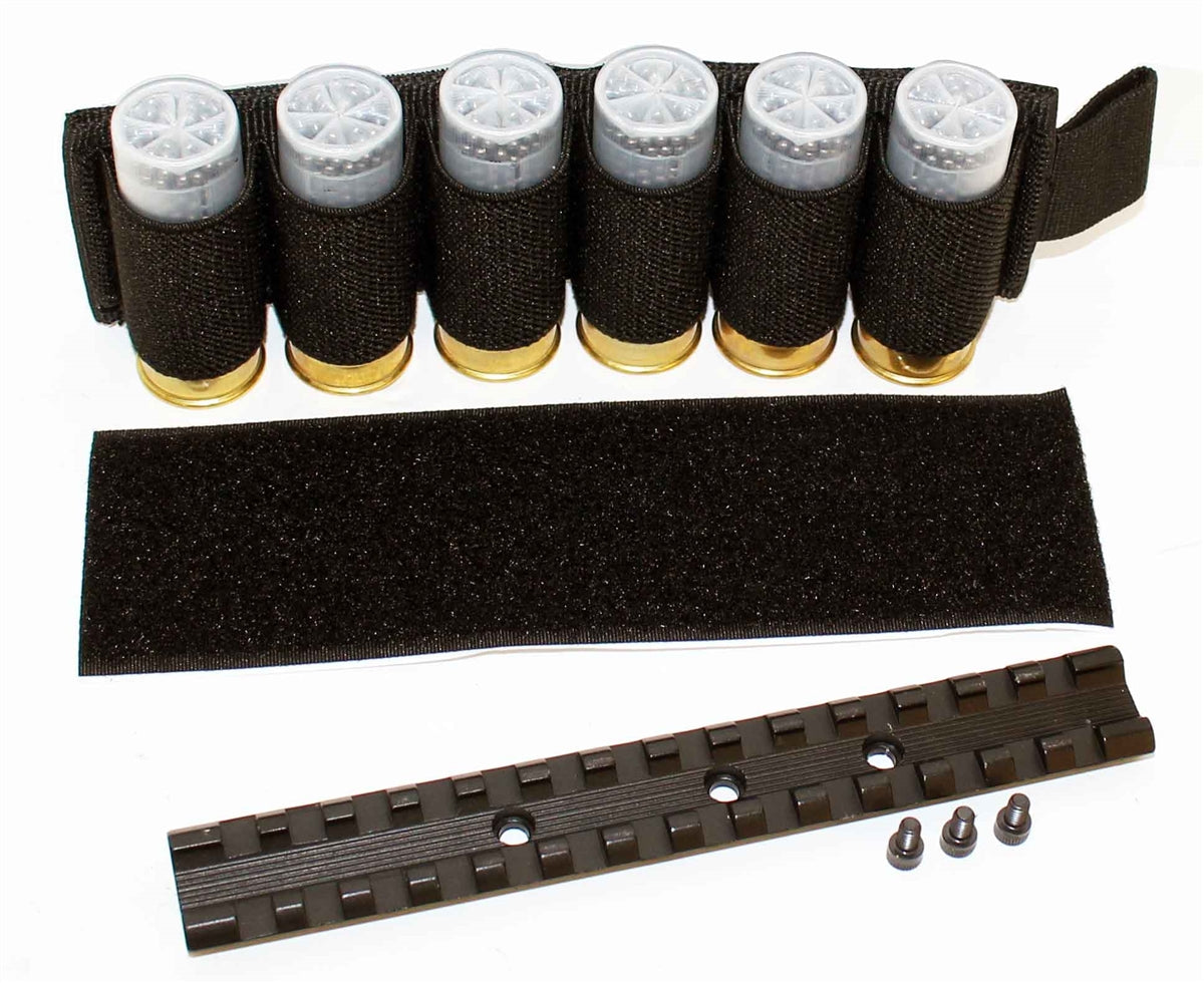 Trinity Picatinny Scope Base Mount Adapter And Shell Holder Combo Compatible With H&R Pardner 1871 12 Gauge Pump Home Defense Tactical.