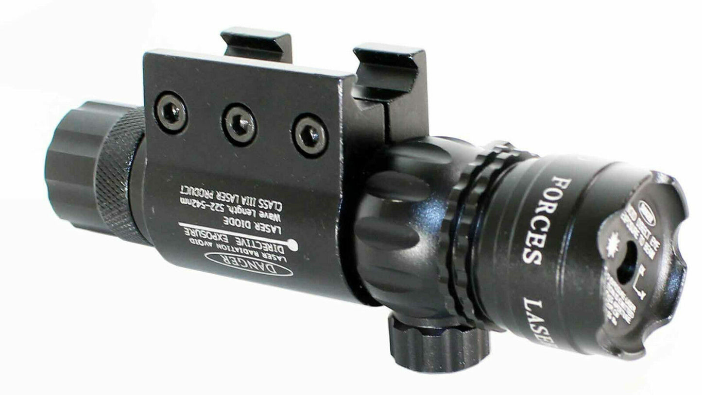 Tactical green laser sight and 1000 Lumen flashlight combo for 12 gauge pumps.
