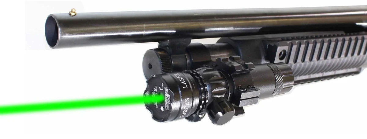 mossberg 500 12 gauge shotgun green laser.