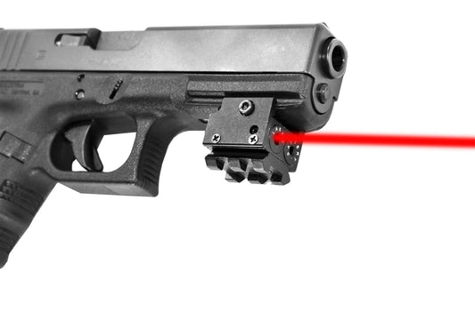 Walther handgun red laser.