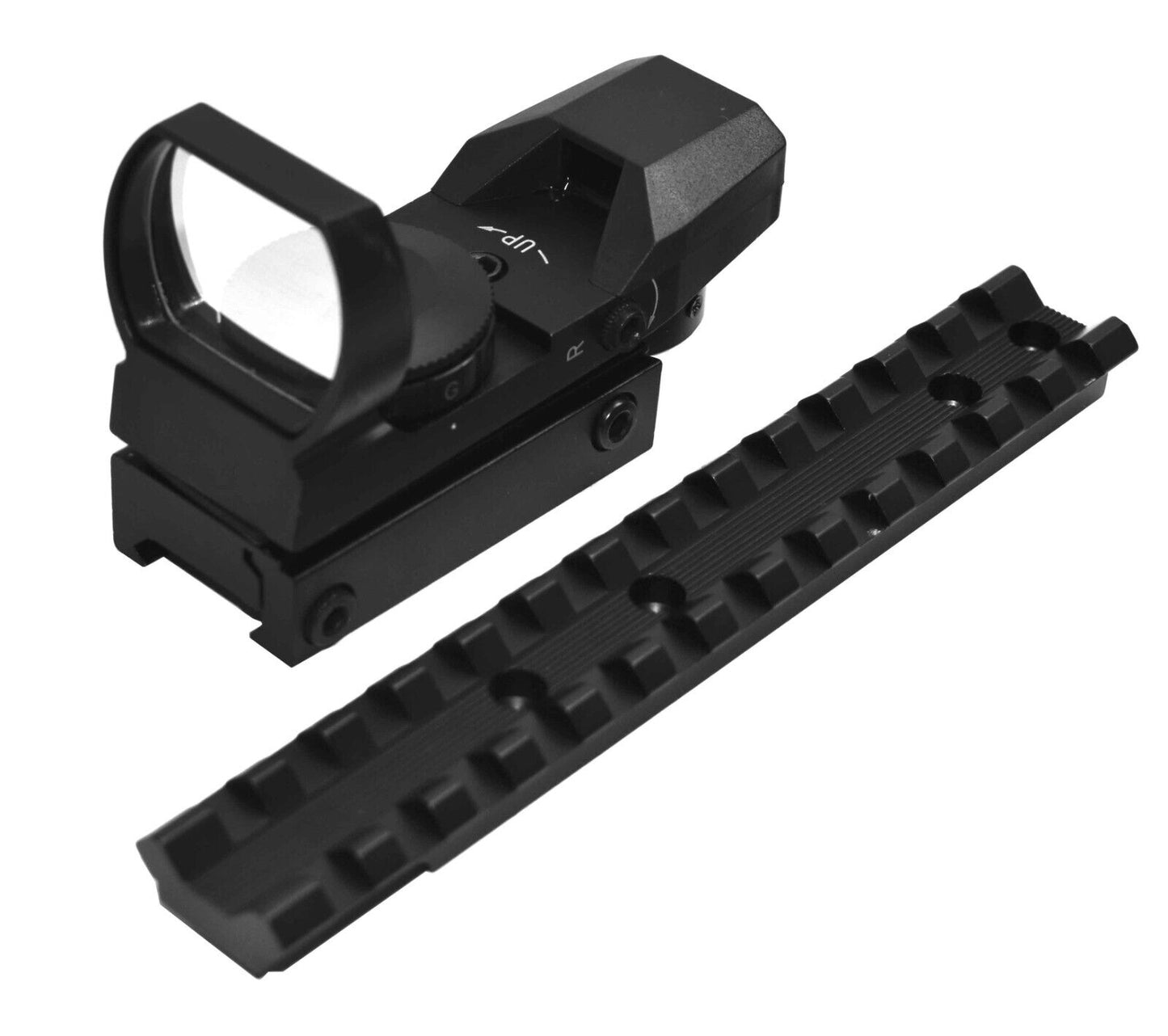 Reflex sight with base mount combo for Winchester 1300 12 gauge pump accessories hunting home defense.