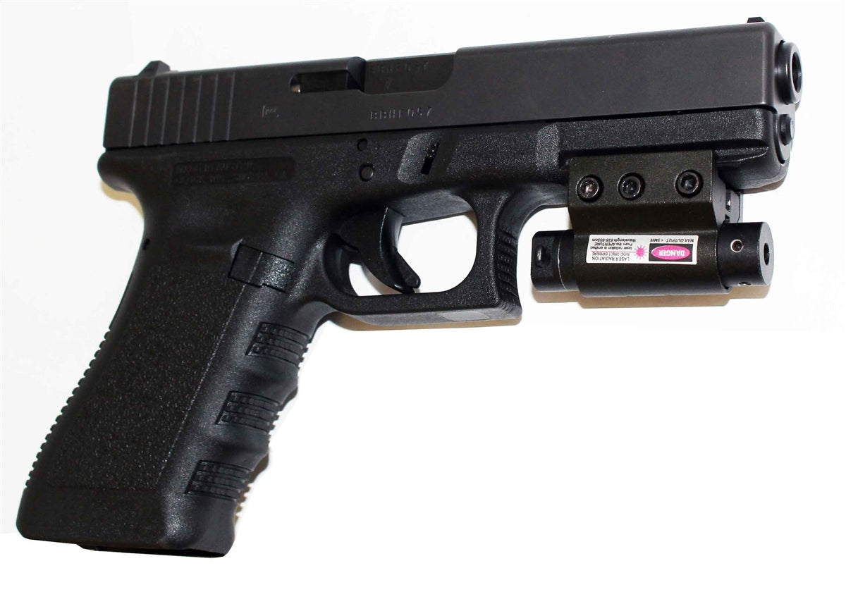 Trinity Red Dot Laser Sight Aluminum Black Compatible With Glock Model 17 Home Defense Accessory.