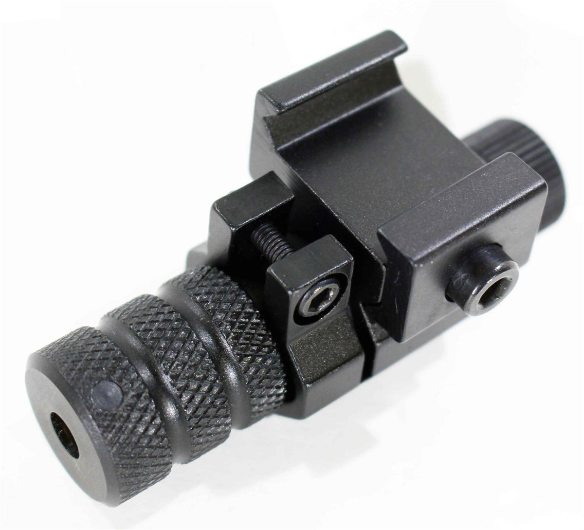 rifle picatinny mounted red laser sight.