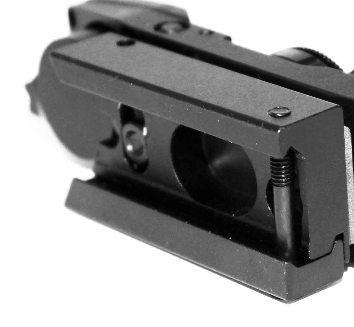aluminum reflex sight with rail combo for ruger 10-22.