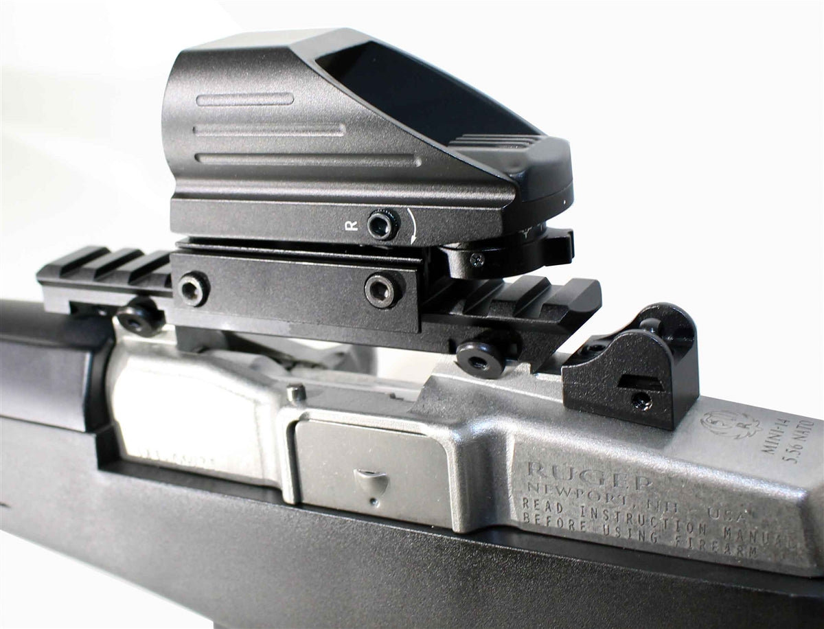 ruger mini 30 model reflex sight with mount combo.