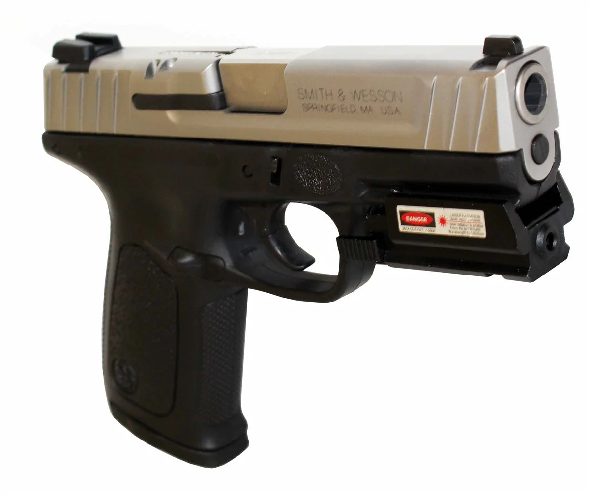 handgun s&w sd9ve red laser.