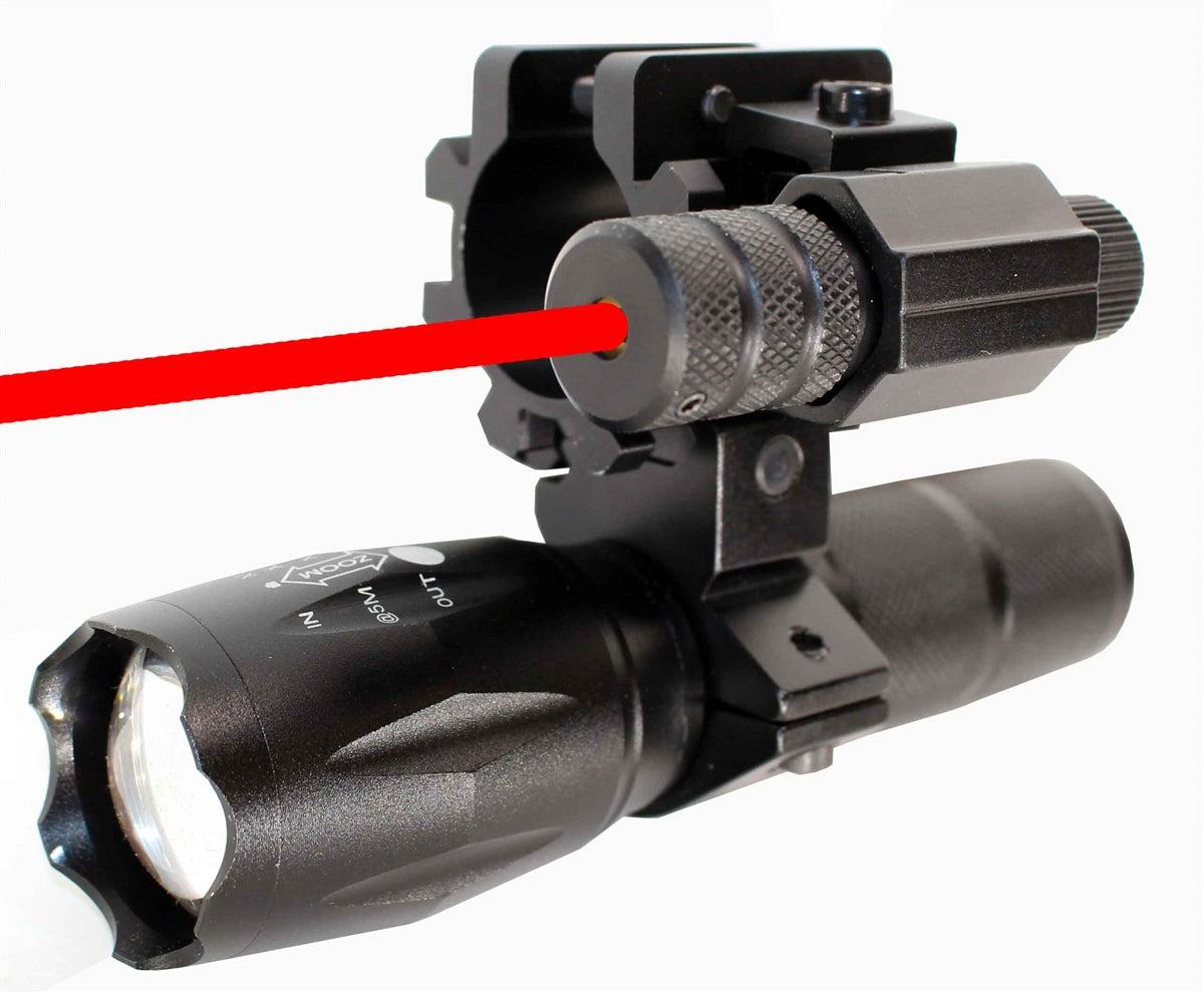 maverick 88 12 gauge pump red laser and flashlight combo.