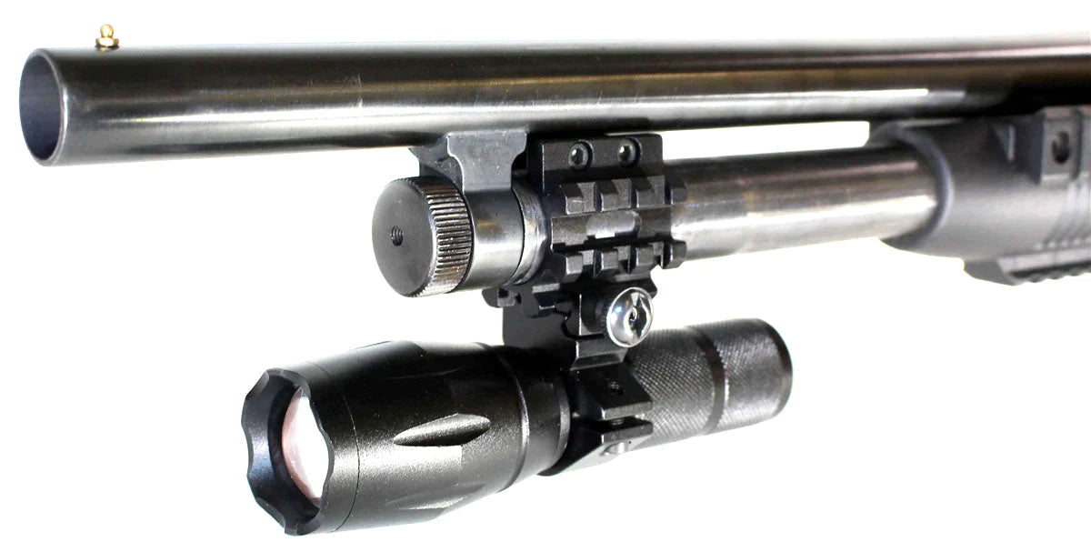 escort aim guard 12 gauge pump flashlight.