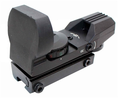 tactical picatinny mounted reflex sight.