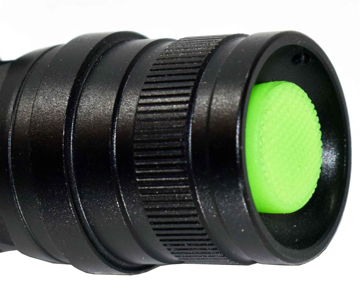 picatinny mounted flashlight.