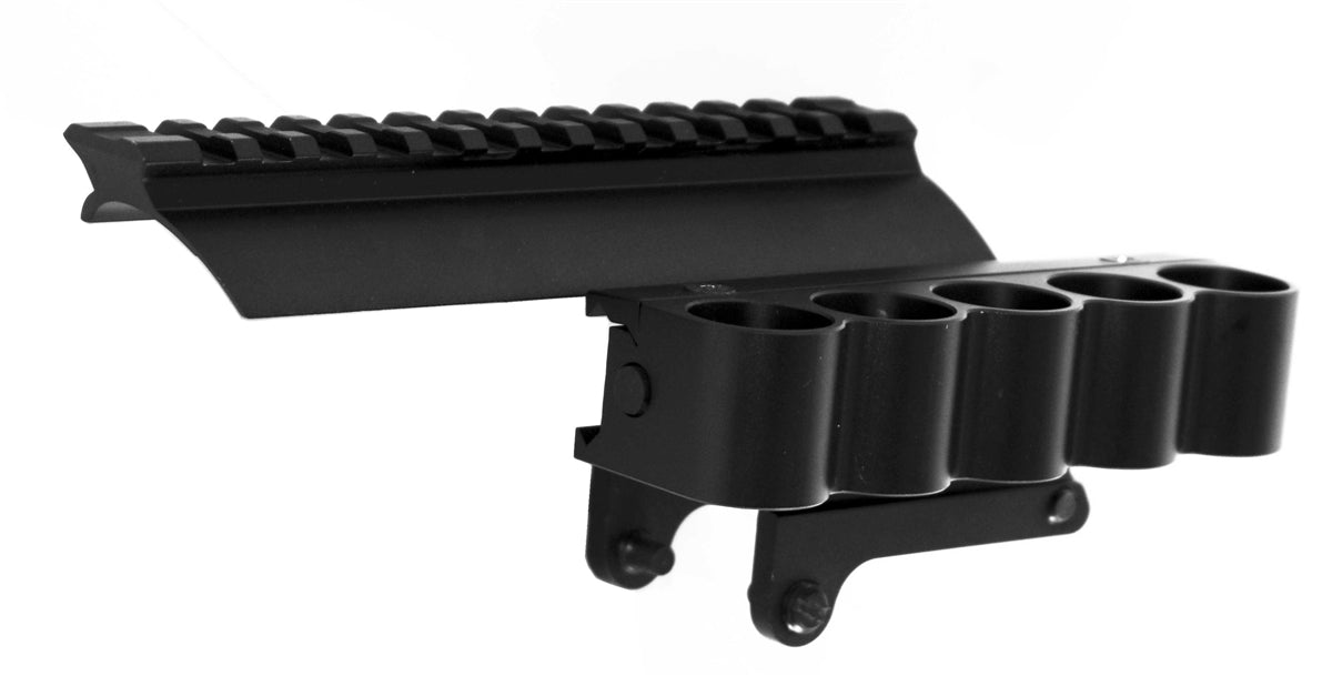 winchester 1300 shotgun rail mount and shell holder combo.