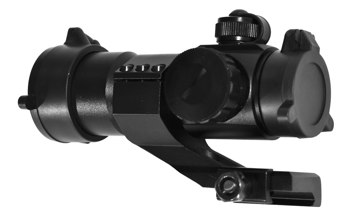 Tactical Red Green Blue Dot Sight with Trinity saddle mount for H&R Pardner 12 gauge pump.
