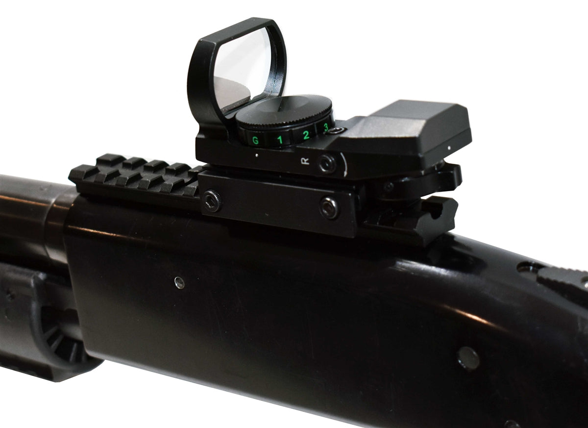 Trinity Reflex Sight Red Green Reticles With Base Mount Compatible With Mossberg 835 12 Gauge Hunting Home Defense.