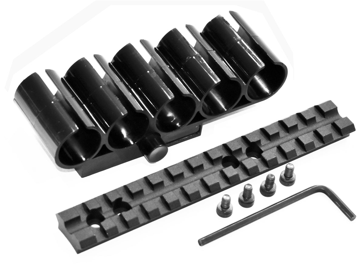 Trinity Polymer Shell Holder With Base Mount For Mossberg 500 12 Gauge Pump.