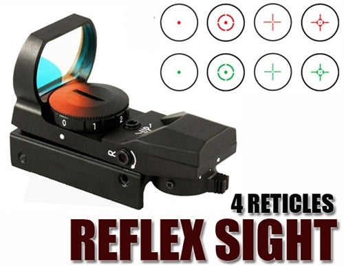 reflex sight with shell carrier for 12 gauge mossberg 590 shockwave.