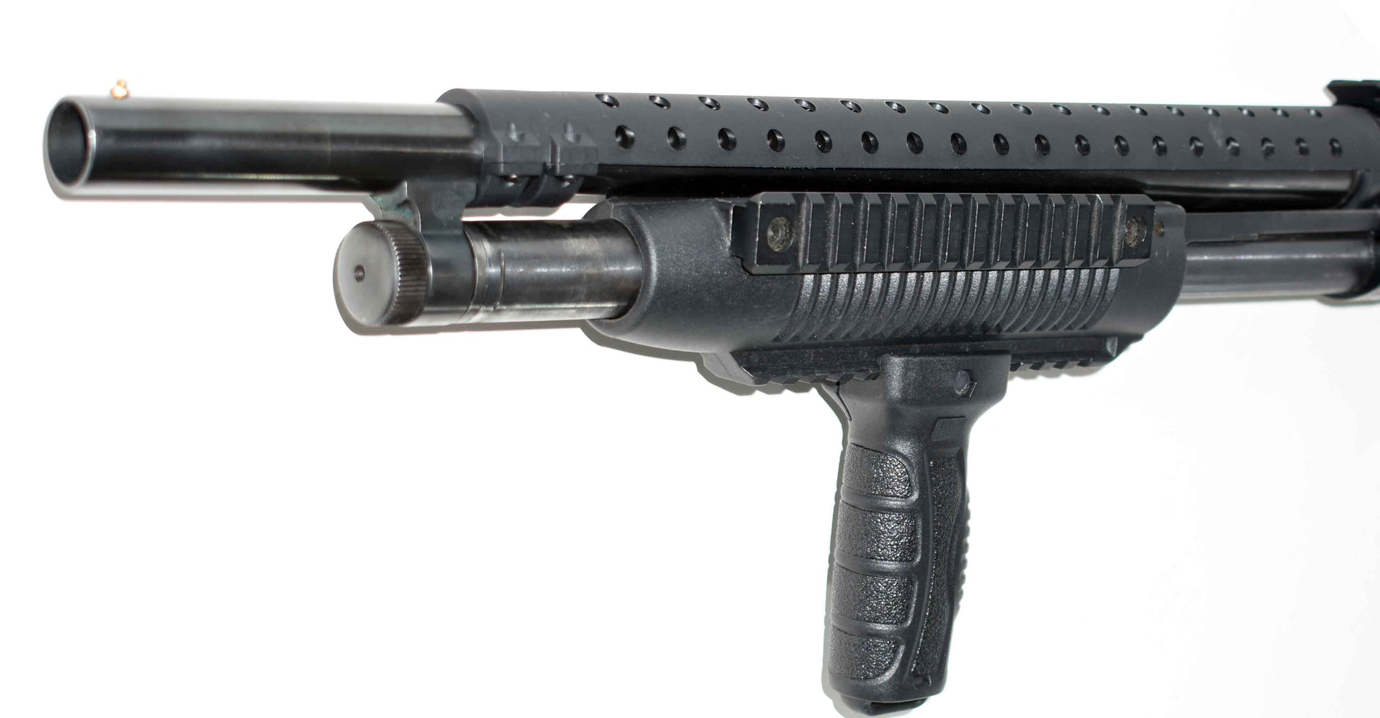 picatinny mounted grip.